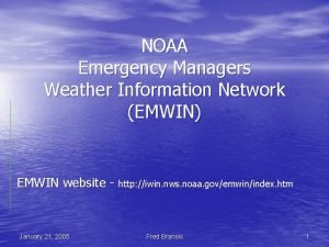 Emergency managers weather information network