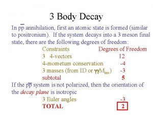 3-body decay kinematics