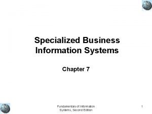 Specialized business information system