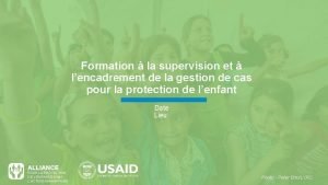 Formation la supervision et lencadrement de la gestion