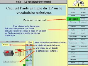 Arbre vocabulaire technique