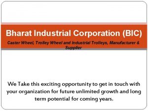 Bharat industrial corporation Bharat industrial corporation