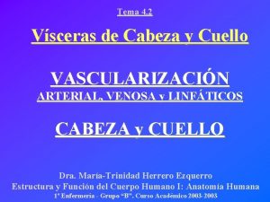 Tema 4 2 Vsceras de Cabeza y Cuello