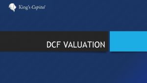 Relative valuation vs dcf