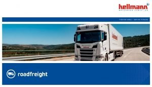 roadfreight Product Specification Weight up to 2 500