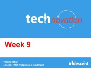 Technovation submission guidelines