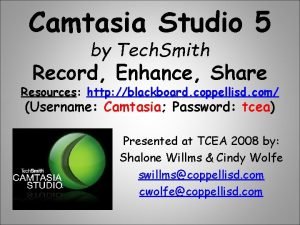 Camtasia studio 5.0