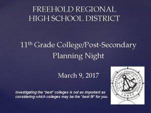 Freehold regional school district employment