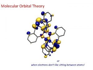 Types of molecular orbitals