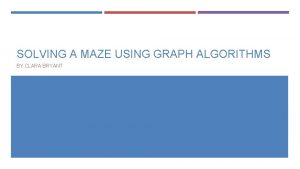 Convert maze to graph