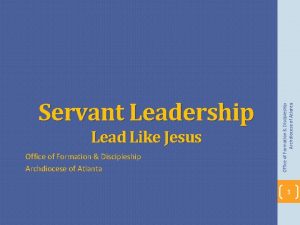 Lead like jesus summary