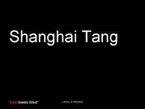 Shanghai tang song