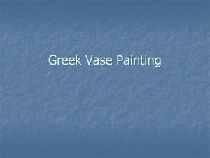 Greek Vase Painting Geometric Period n n The