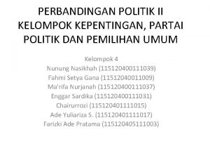 Perbedaan antara partai politik dan kelompok kepentingan