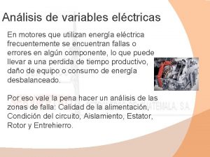 Anlisis de variables elctricas En motores que utilizan