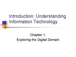 Nature of information technology