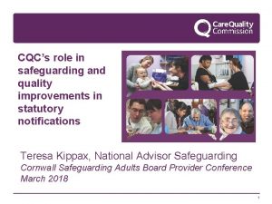 Cqc notifications safeguarding