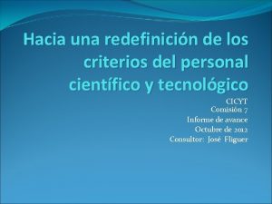 Hacia una redefinicin de los criterios del personal