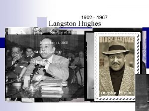 The biography of langston hughes