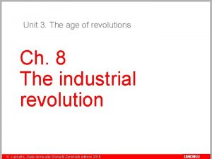 Industrial revolution zanichelli