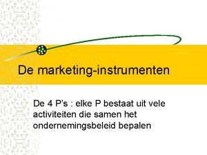 Marketinginstrumenten