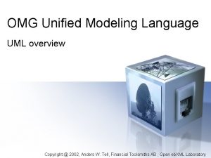 OMG Unified Modeling Language UML overview Copyright 2002