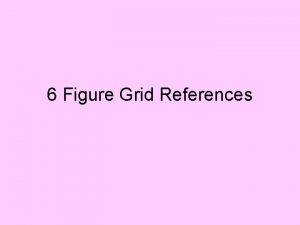 What is 6 figure grid reference