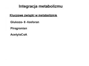 Przemiany metaboliczne