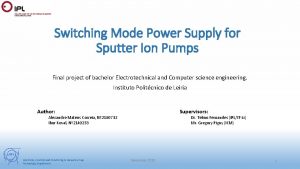 Ion pump power supply