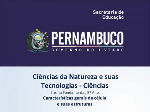 Cincias da Natureza e suas Tecnologias Cincias Ensino