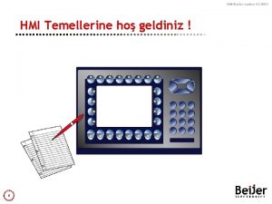 HMIBasicscourse 011005 HMI Temellerine ho geldiniz 1 HMIBasicscourse