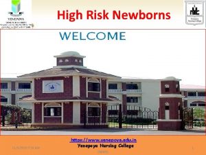High Risk Newborns https www yenepoya edu in