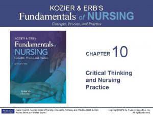 Levels of critical thinking in nursing