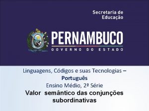 Linguagens Cdigos e suas Tecnologias Portugus Ensino Mdio