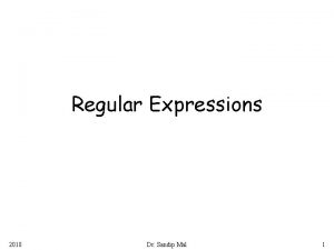 Primitive regular expressions