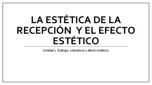 Efecto estético ejemplos