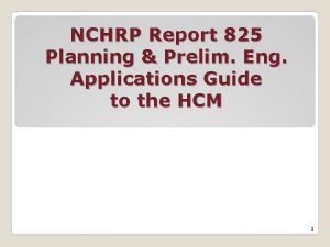 Nchrp 825