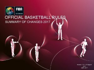 Official basketball rules Official basketball rules