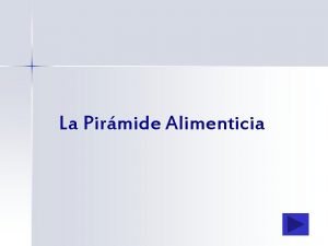 La piramide alimenticia y sus niveles