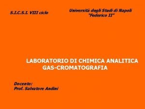 Gascromatografia schema a blocchi