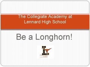 Lennard high school collegiate academy