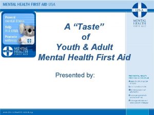 Mental health first aid action plan algee