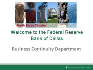 Welcome to the Federal Reserve Bank of Dallas