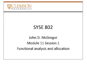 SYSE 802 John D Mc Gregor Module 11