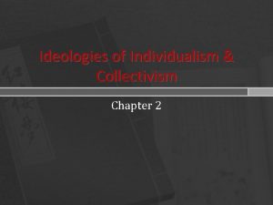 Collectivism in the united states