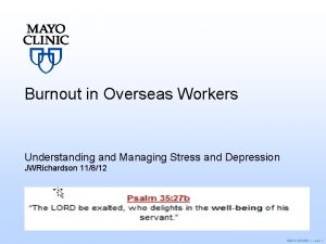 Burnout in Overseas Workers Understanding and Managing Stress