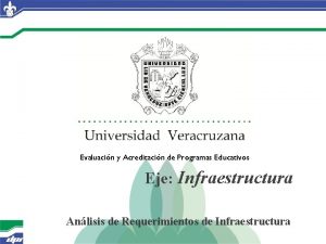 Evaluacin y Acreditacin de Programas Educativos Eje Infraestructura