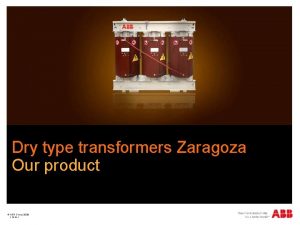 Abb dry type transformer