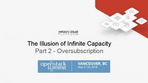 The Illusion of Infinite Capacity Part 2 Oversubscription