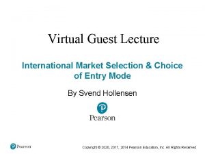 Market selection matrix